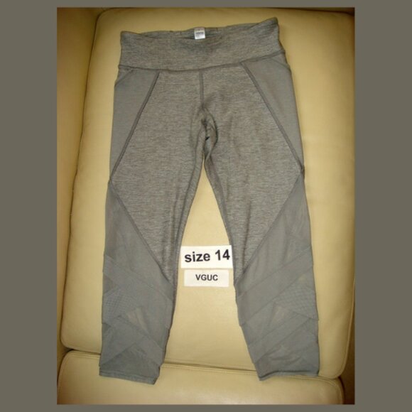 Ivivva Other - Ivivva Girl by Lululemon 🍋Fold On Tight Crop grey mesh pockets size 14